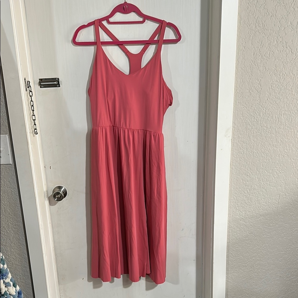 Halara Pink Racerback Midi Dress